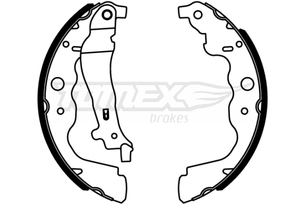 Sada brzdových čelistí TOMEX Brakes